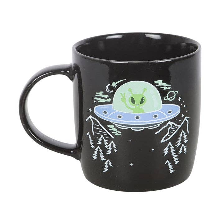 Done with earth Heat Change UFO Mug