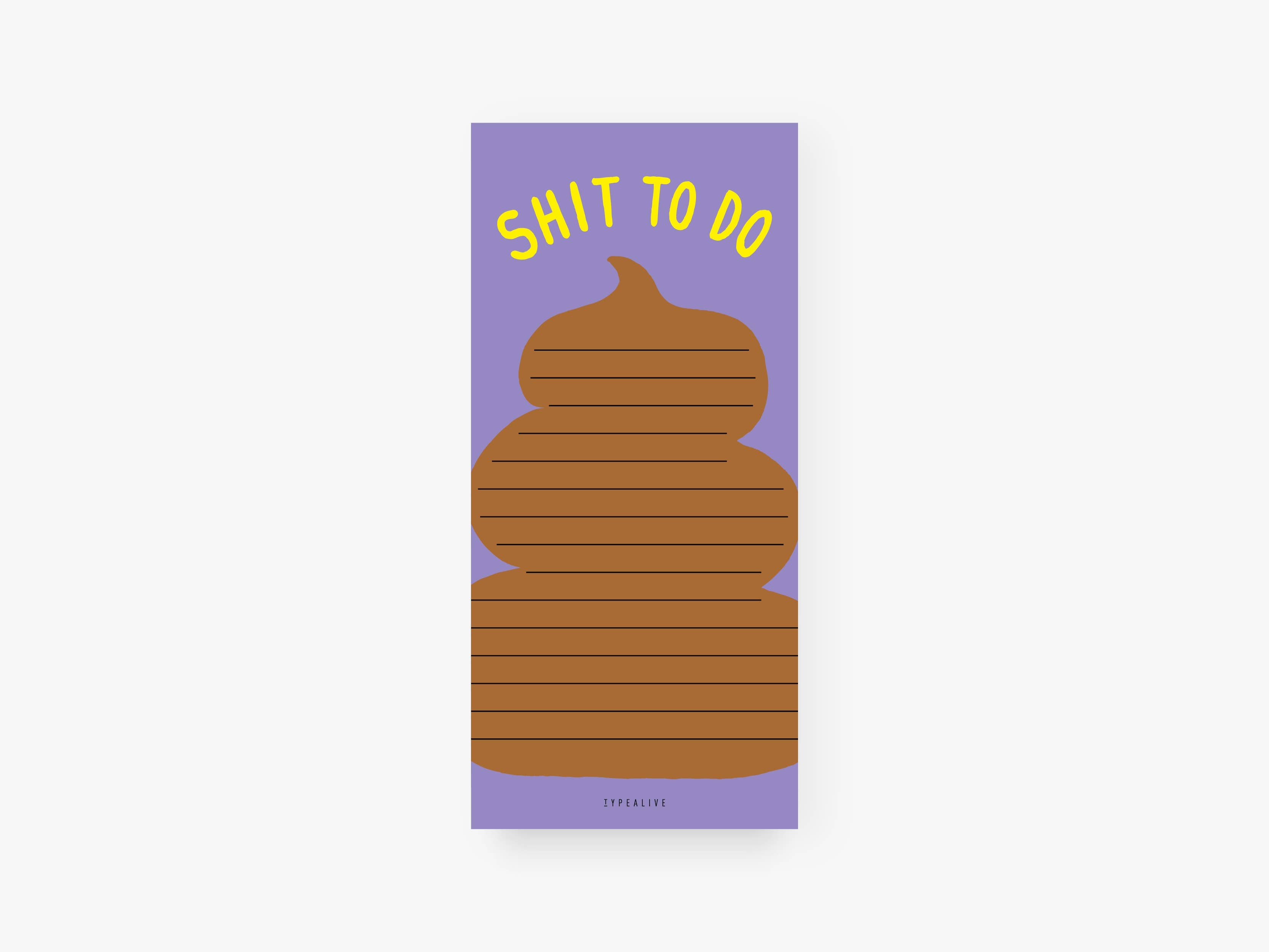 Notepad "narrow" / Shit To Do