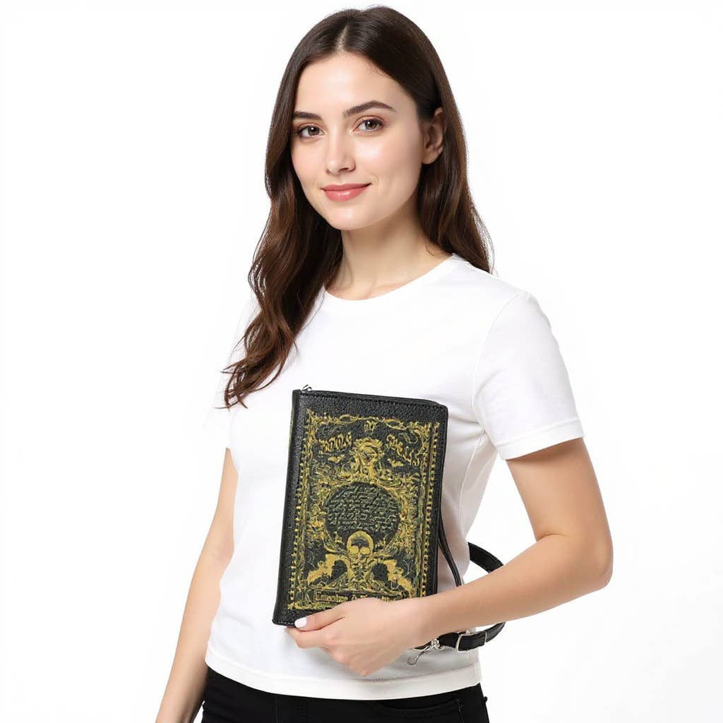 Compendium Of Magick Works Book Clutch Bag