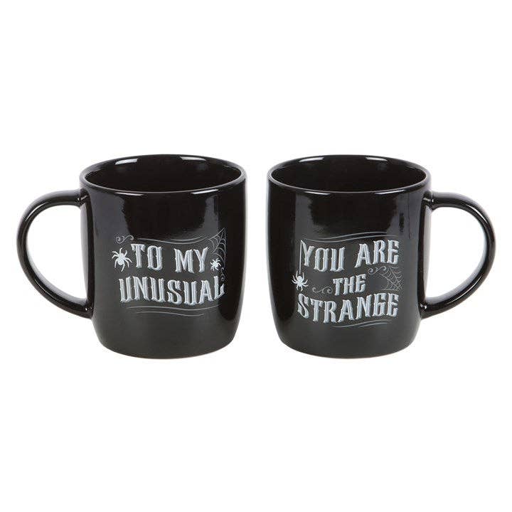 You are the strange to my unusual, Coffee mug set