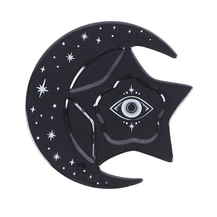 Gothic Spellbound Sky Espresso Cup, Saucer and Spoon Set