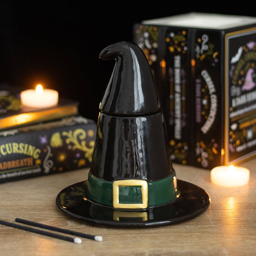 Black Witch Hat Halloween Oil Burner