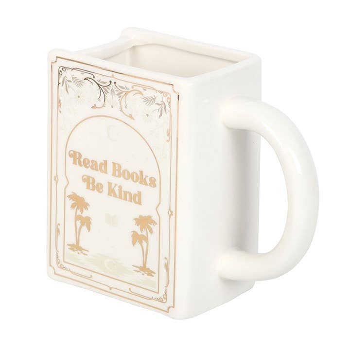 Read Books, Be Kind bokformet krus