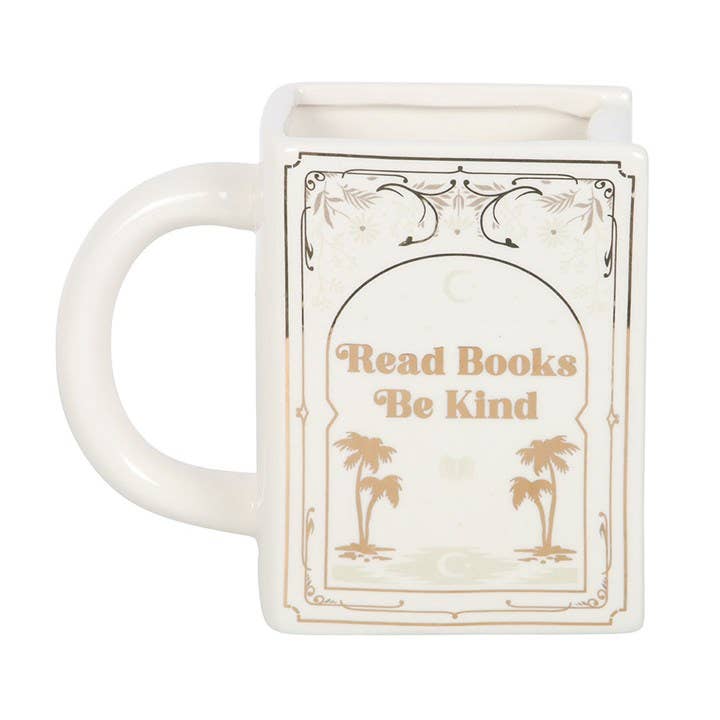 Read Books, Be Kind bokformet krus