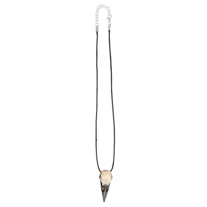 Crow Skull Pendant Necklace