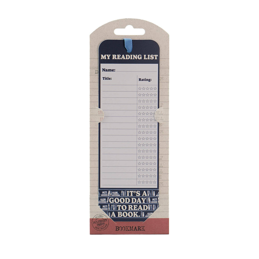 Bookmark Paper - Reading List -Its A Good Day To Read A Book