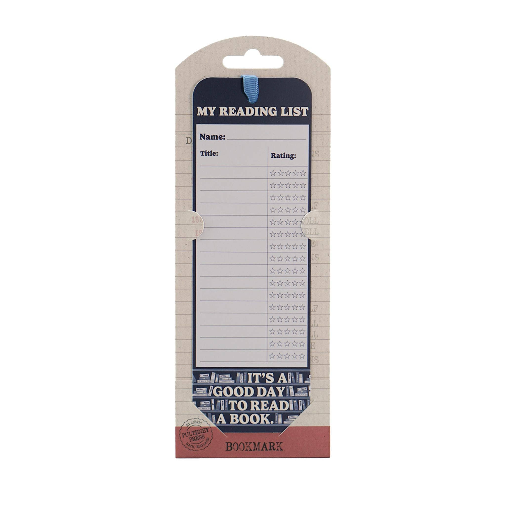 Bookmark Paper - Reading List -Its A Good Day To Read A Book