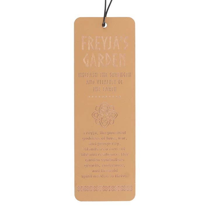 Freyja's Garden Wooden Viking Bookmark