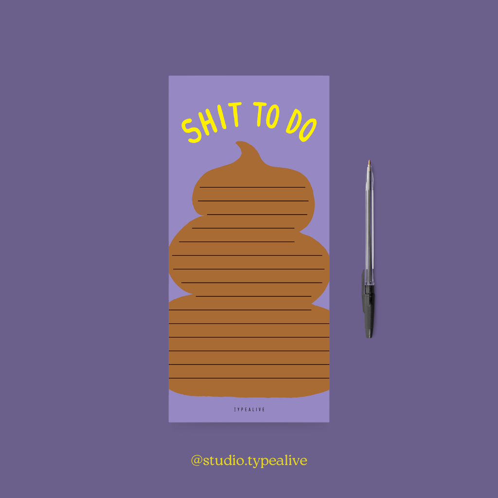Notepad "narrow" / Shit To Do