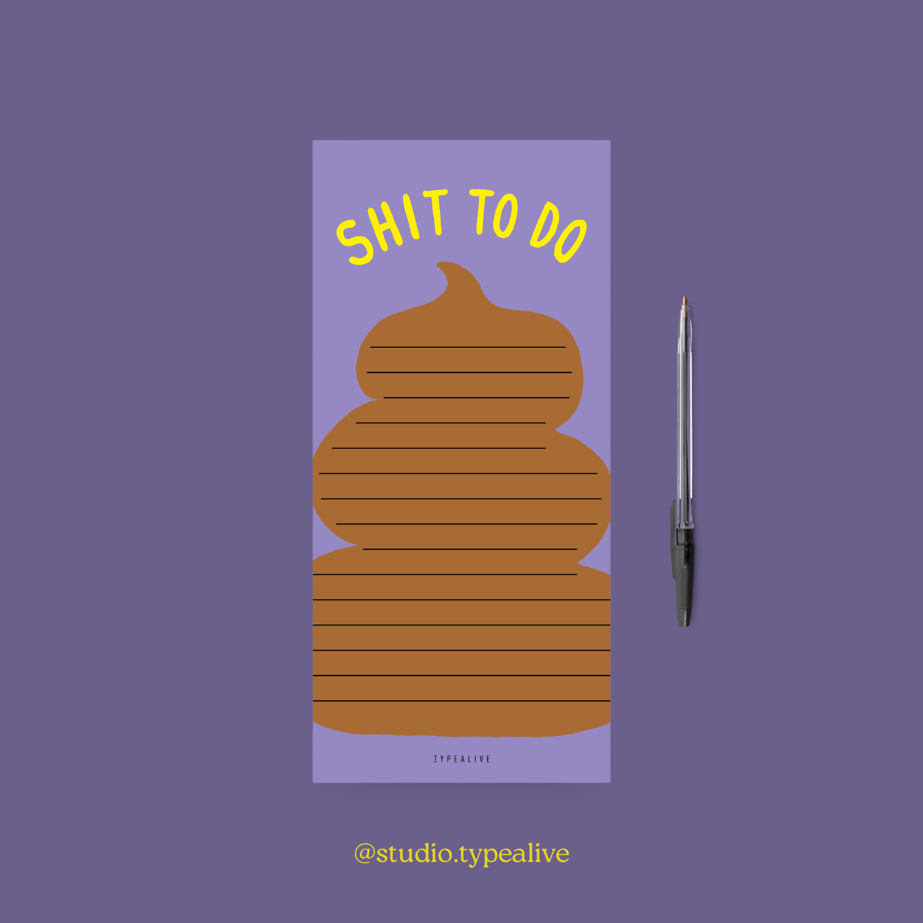 Notepad "narrow" / Shit To Do