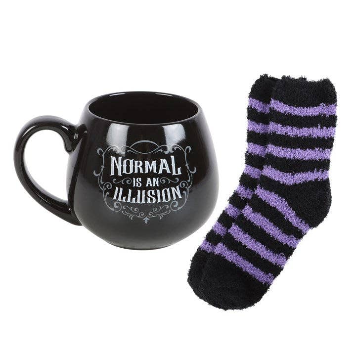 Normal is an Illusion Gothic krus- og sokkesett
