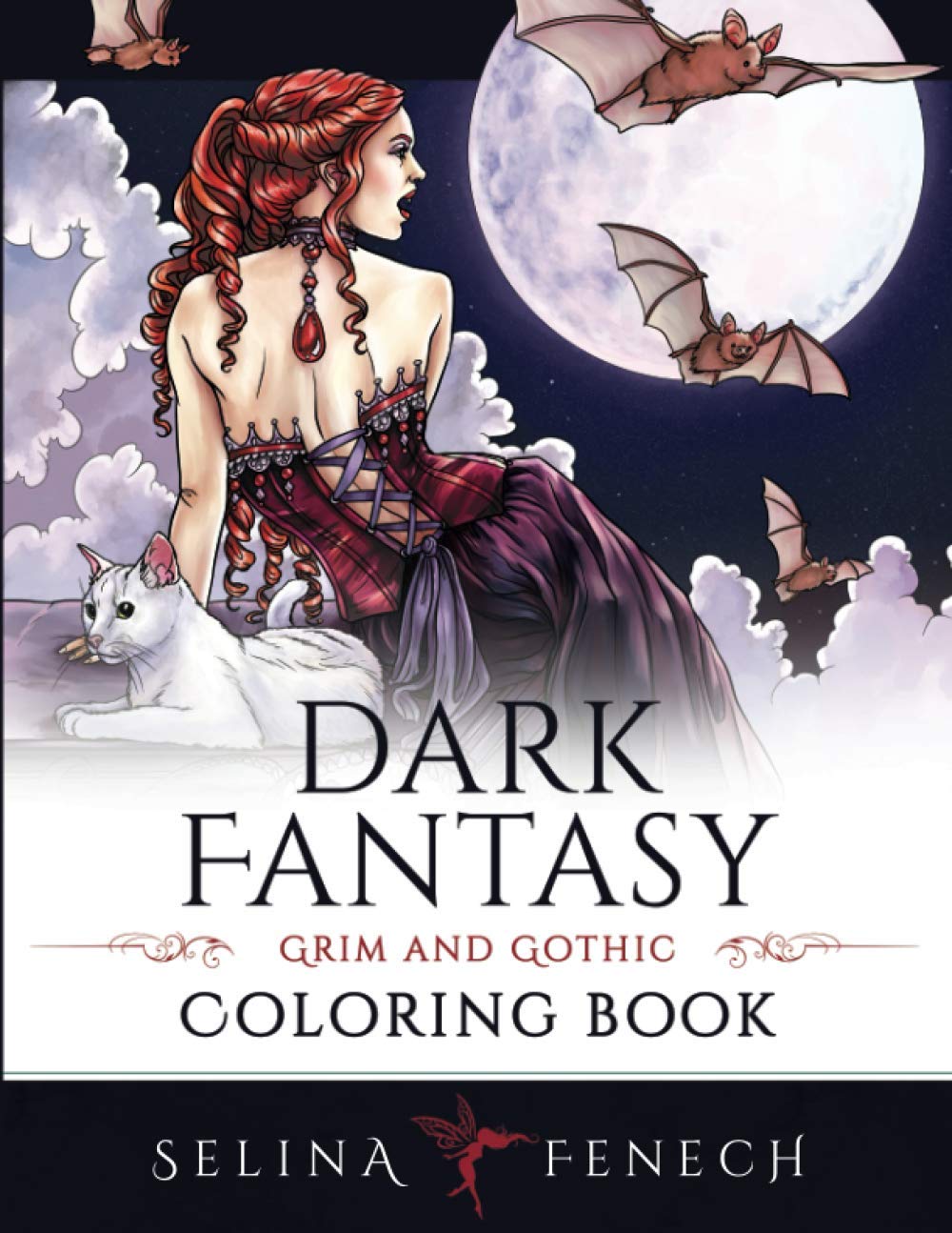 Dark Fantasy Coloring Book: Grim and Gothic