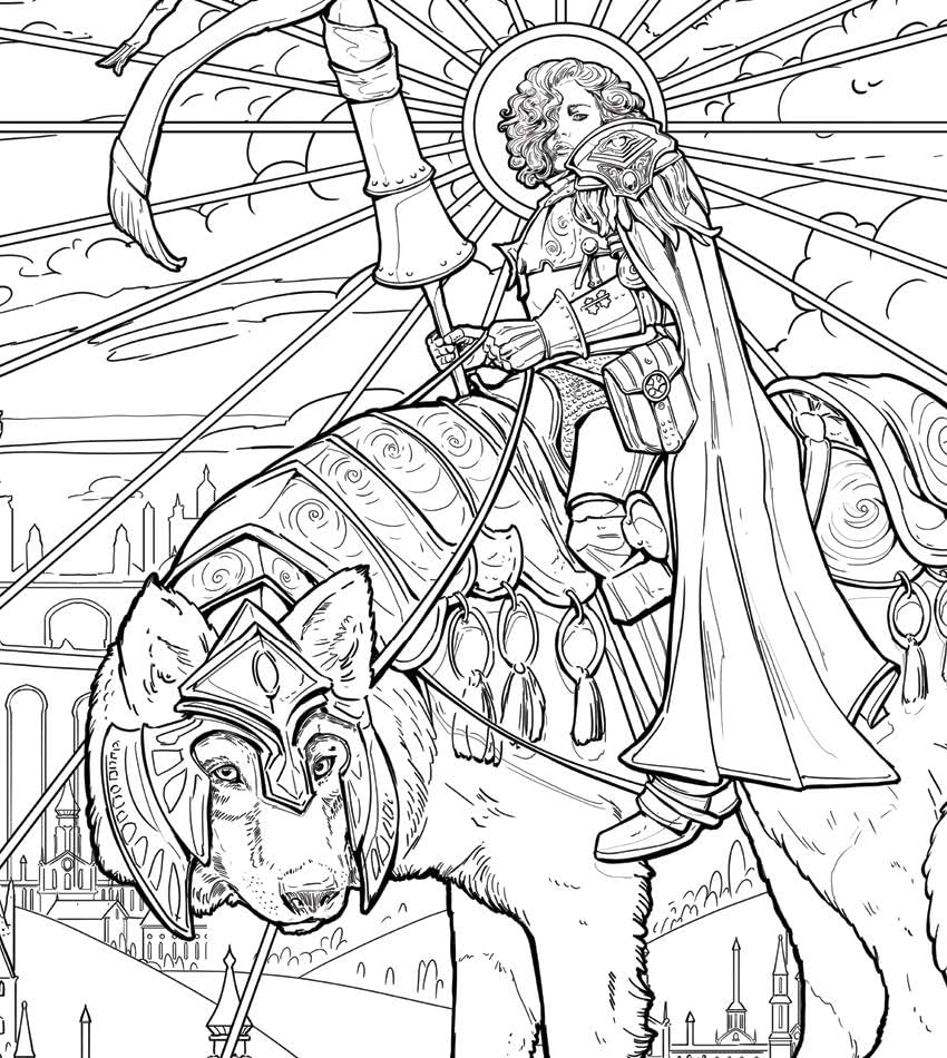 Romantasy Coloring Book: Color Beautiful Fantasy Romance Scenes
