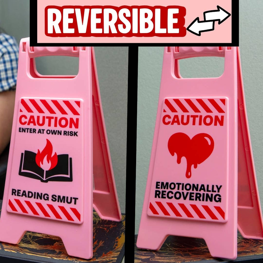 Reading Smut Warning Sign, Book Lover Gifts