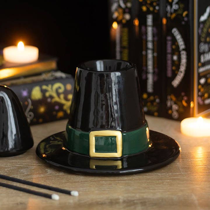 Black Witch Hat Halloween Oil Burner