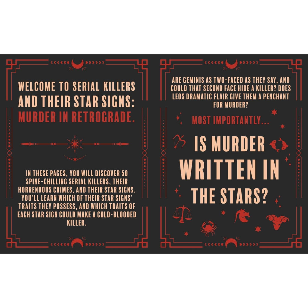 Murder in Retrograde True Crime Gift Book – Serial Killers