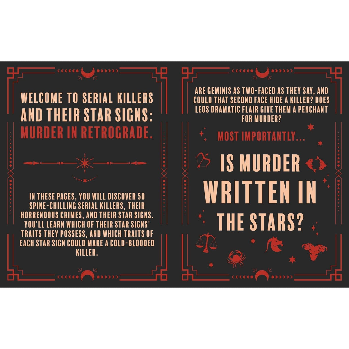 Murder in Retrograde True Crime Gift Book – Serial Killers