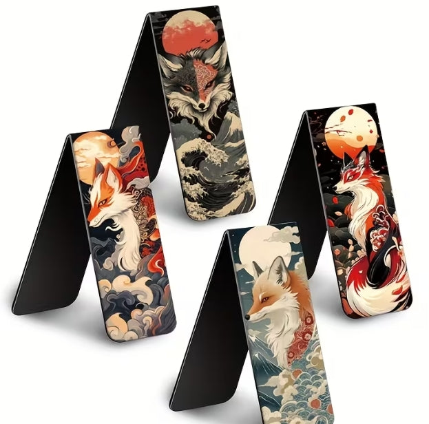 Magnetiske bokmerker 4 pk