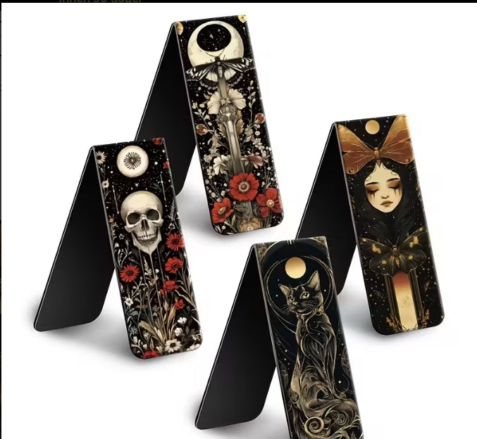 Magnetiske bokmerker 4 pk