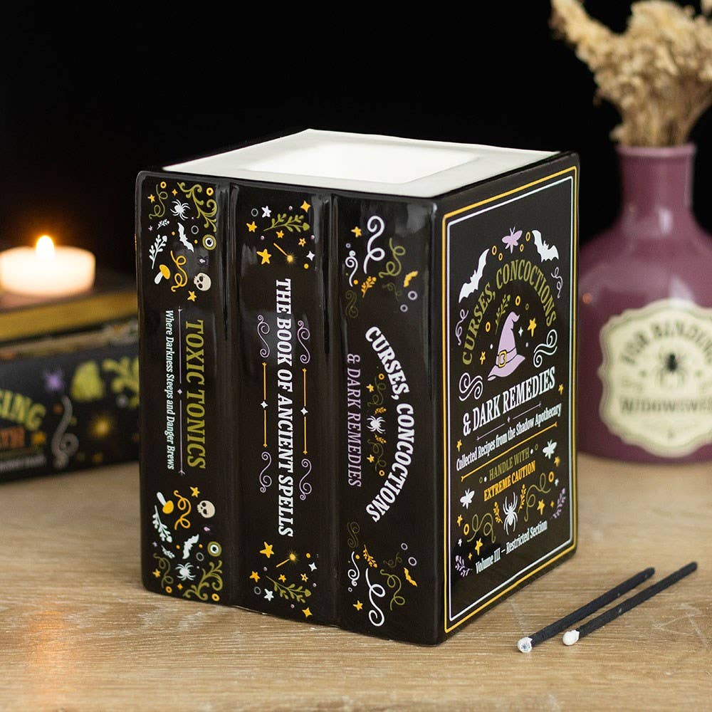 Apothecary Book Shaped Oil Burner and Wax Warmer
