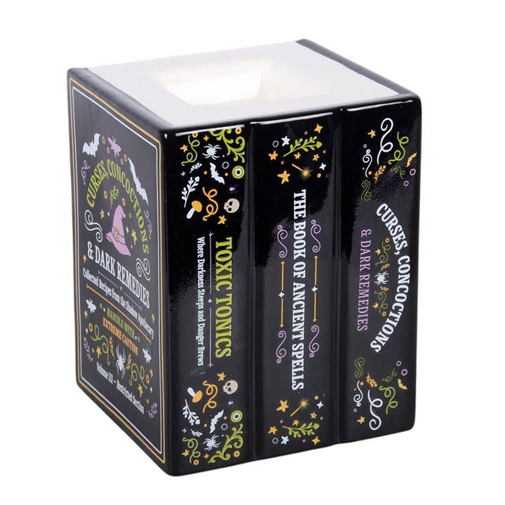 Apothecary Book Shaped Oil Burner and Wax Warmer