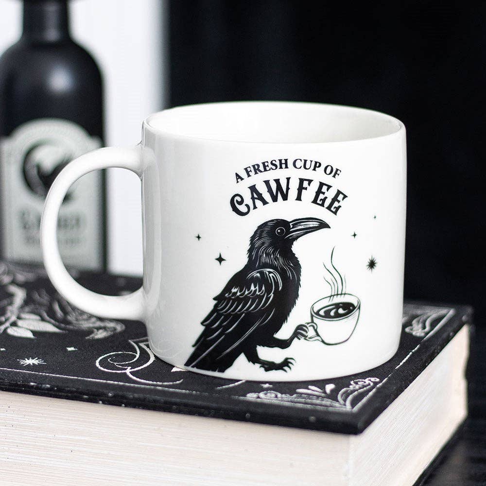 Fresh Cup of Cawfee krus med ravnemotiv
