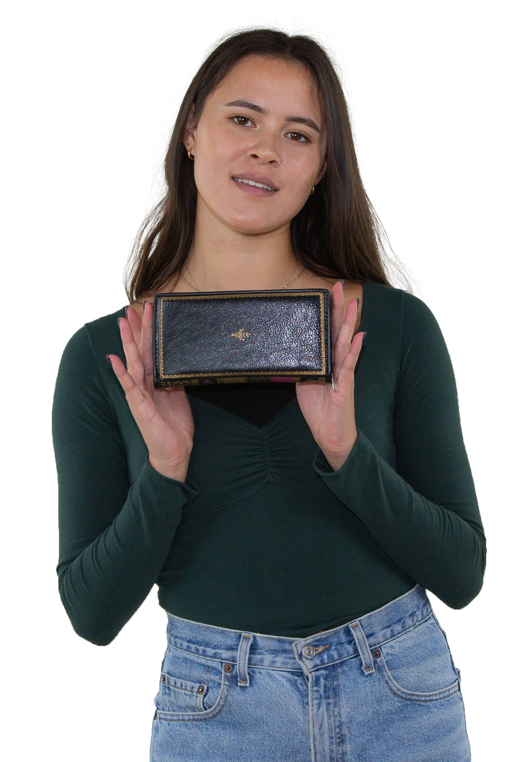 Vintage Book Wallet- Book of wealth