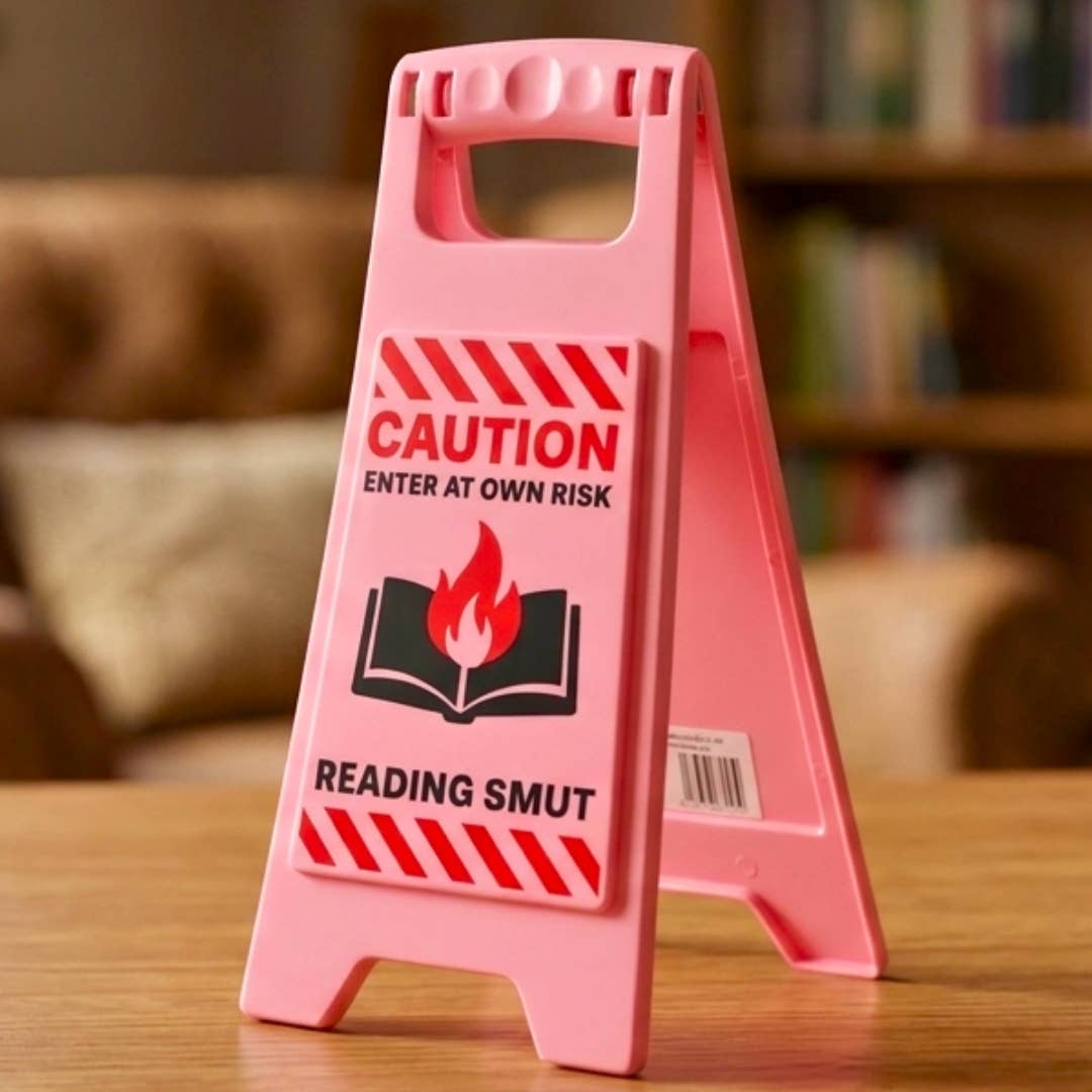 Reading Smut Warning Sign, Book Lover Gifts