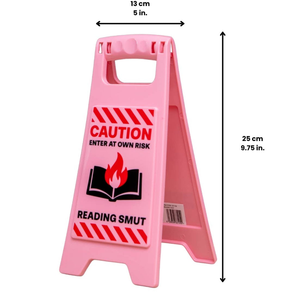 Reading Smut Warning Sign, Book Lover Gifts