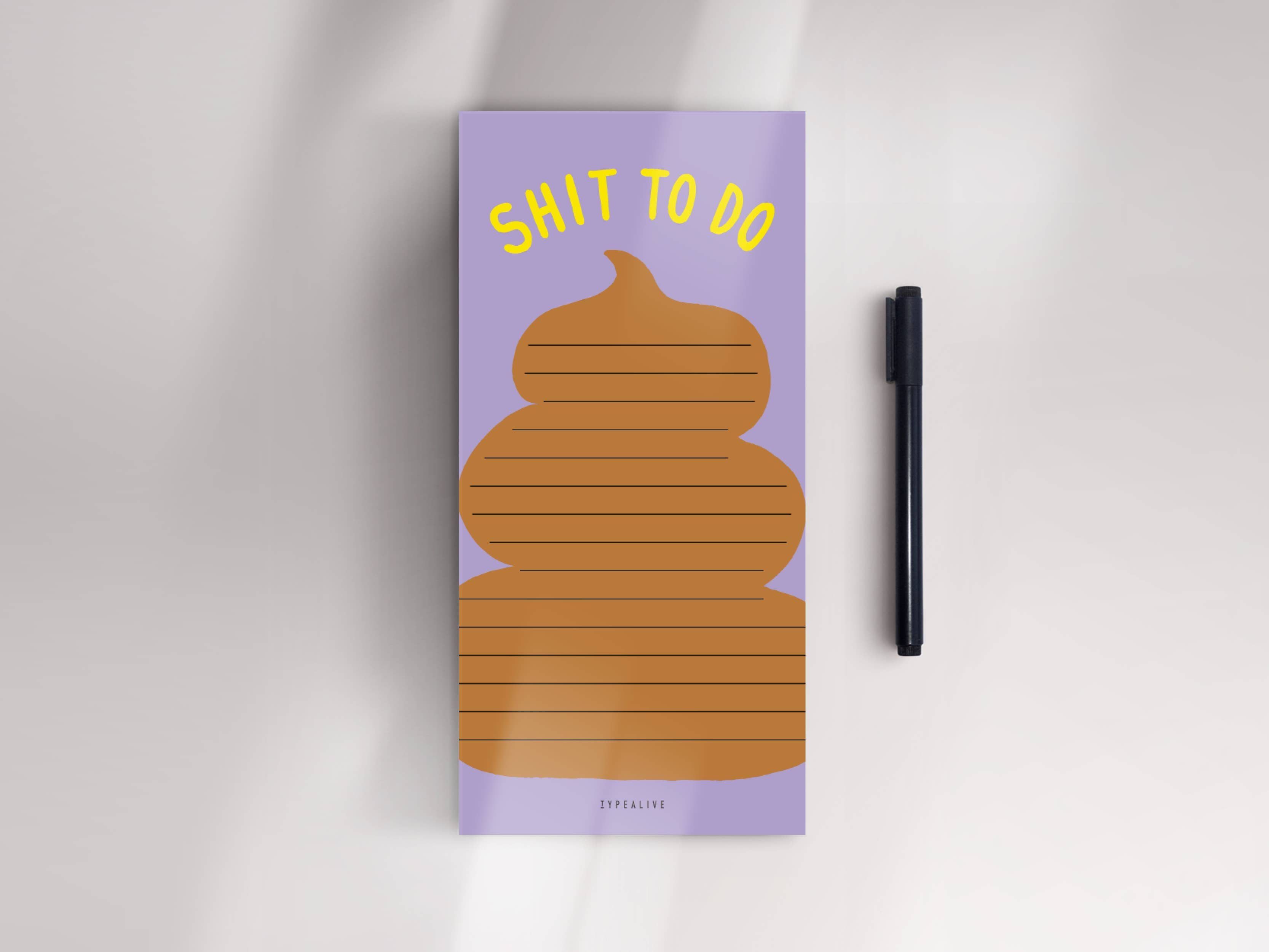 Notepad "narrow" / Shit To Do