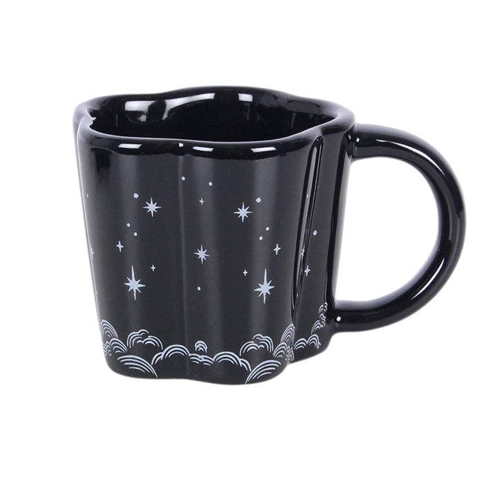 Gothic Spellbound Sky Espresso Cup, Saucer and Spoon Set