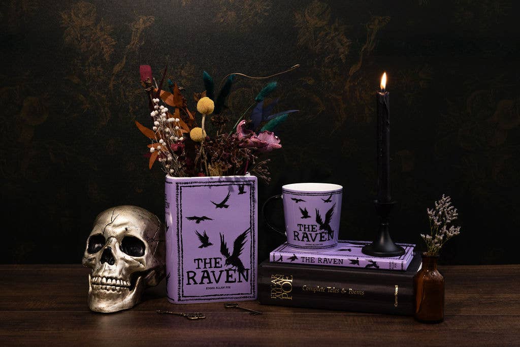Ceramic Mug, The Raven - Purple