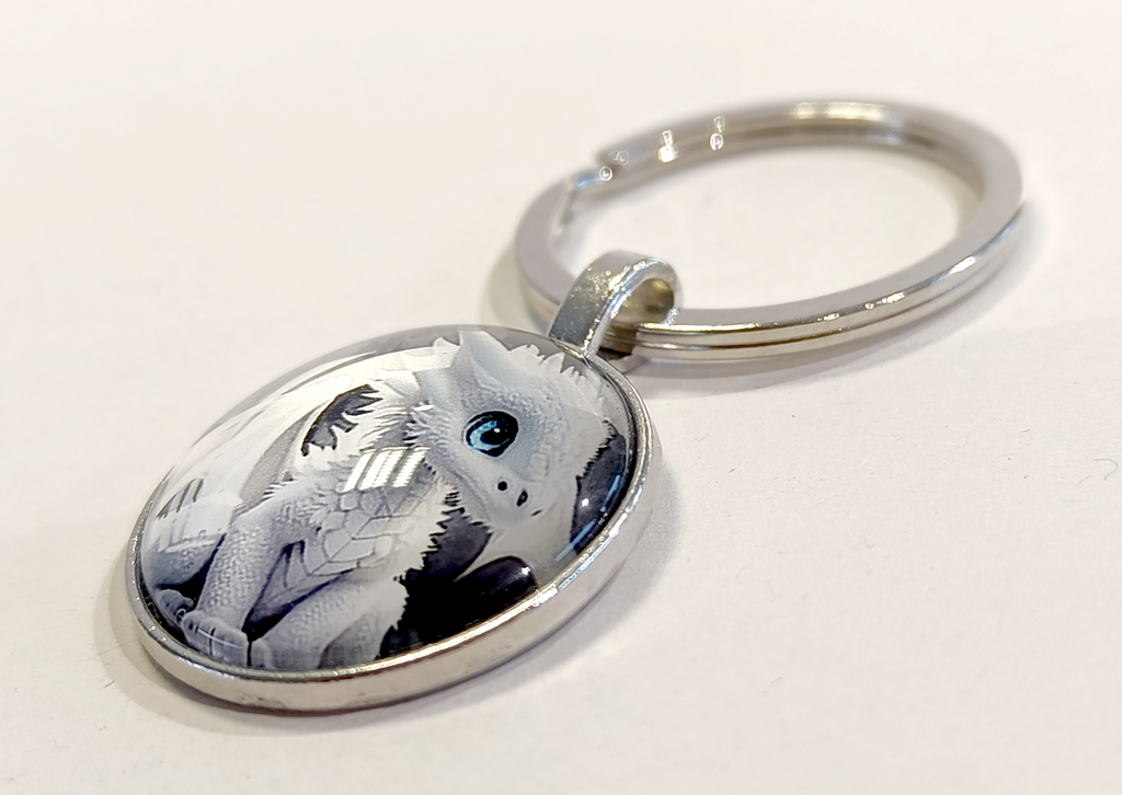 Nøkkelring med glass