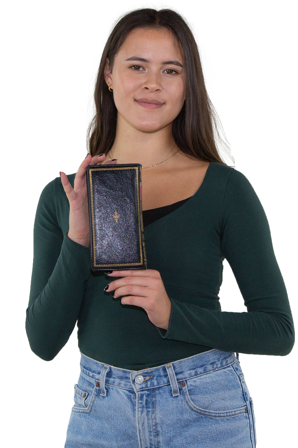 Vintage Book Wallet- Book of wealth