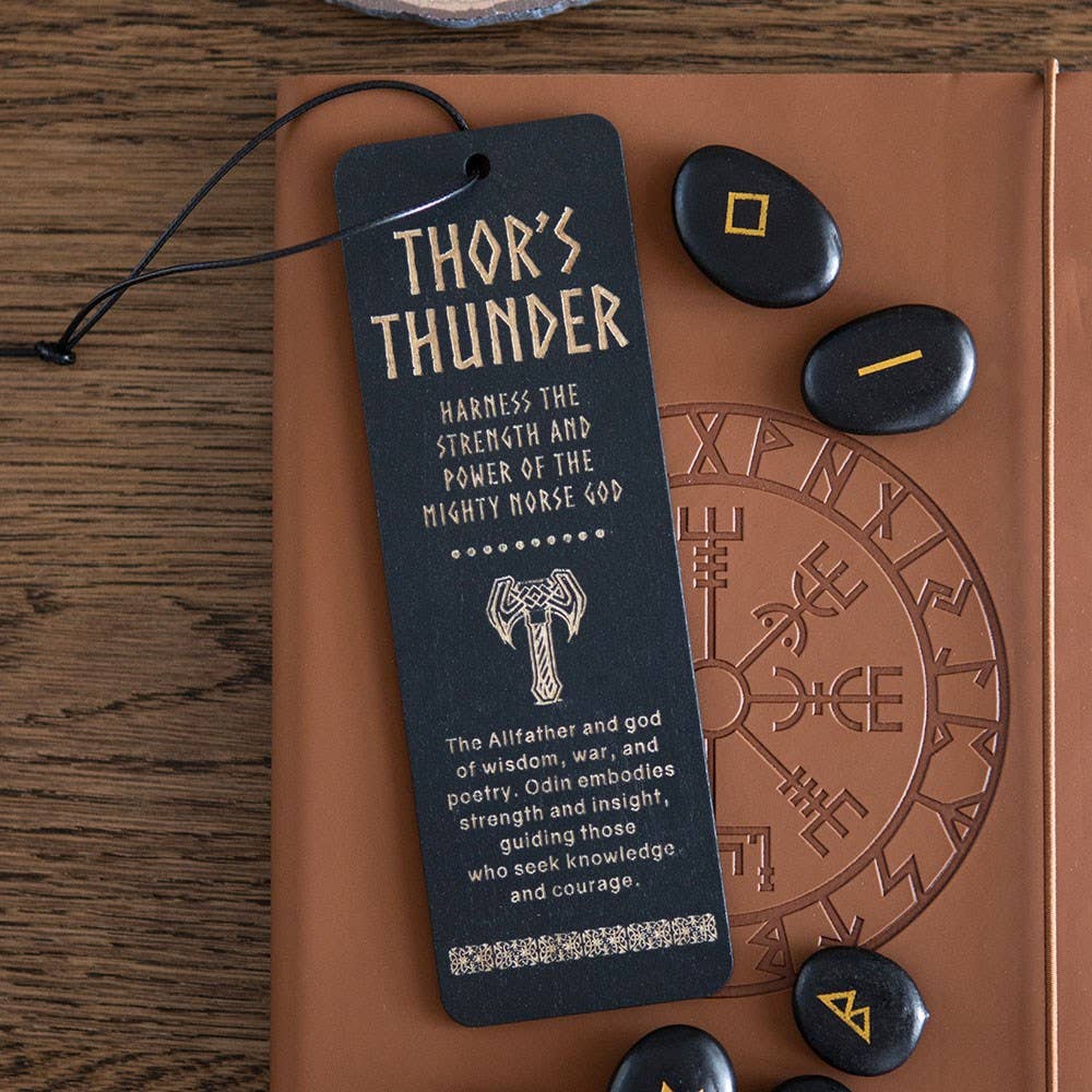 Thor's Thunder Wooden Viking Bookmark
