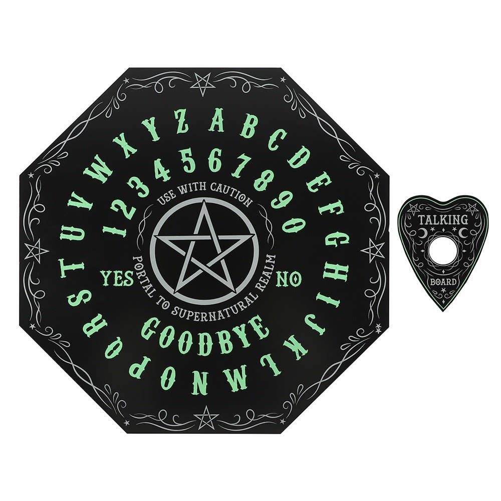 Gothic Halloween Glow in the Dark Octagon Ouija-brett