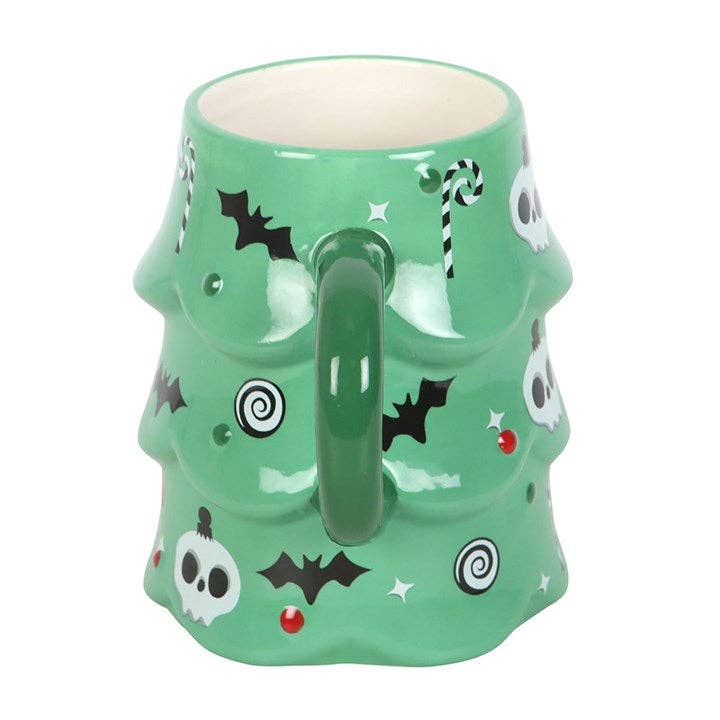 Merry Creepmas Gothic Christmas Tree Mug