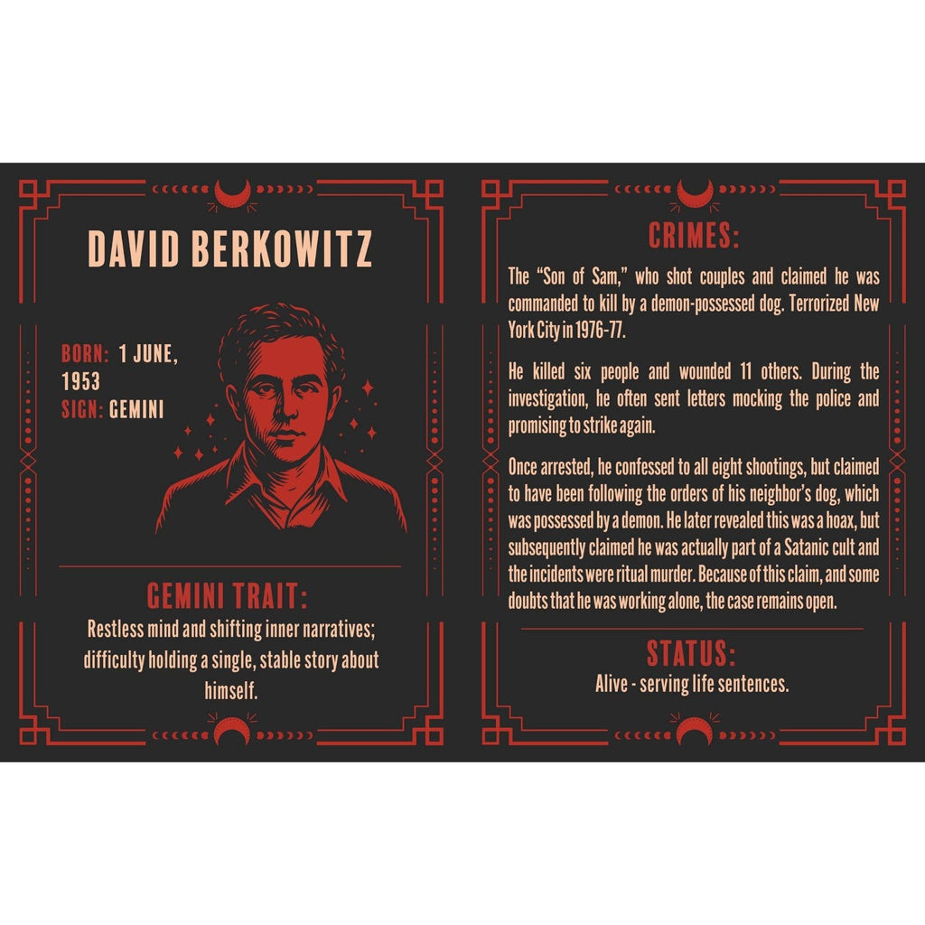 Murder in Retrograde True Crime Gift Book – Serial Killers