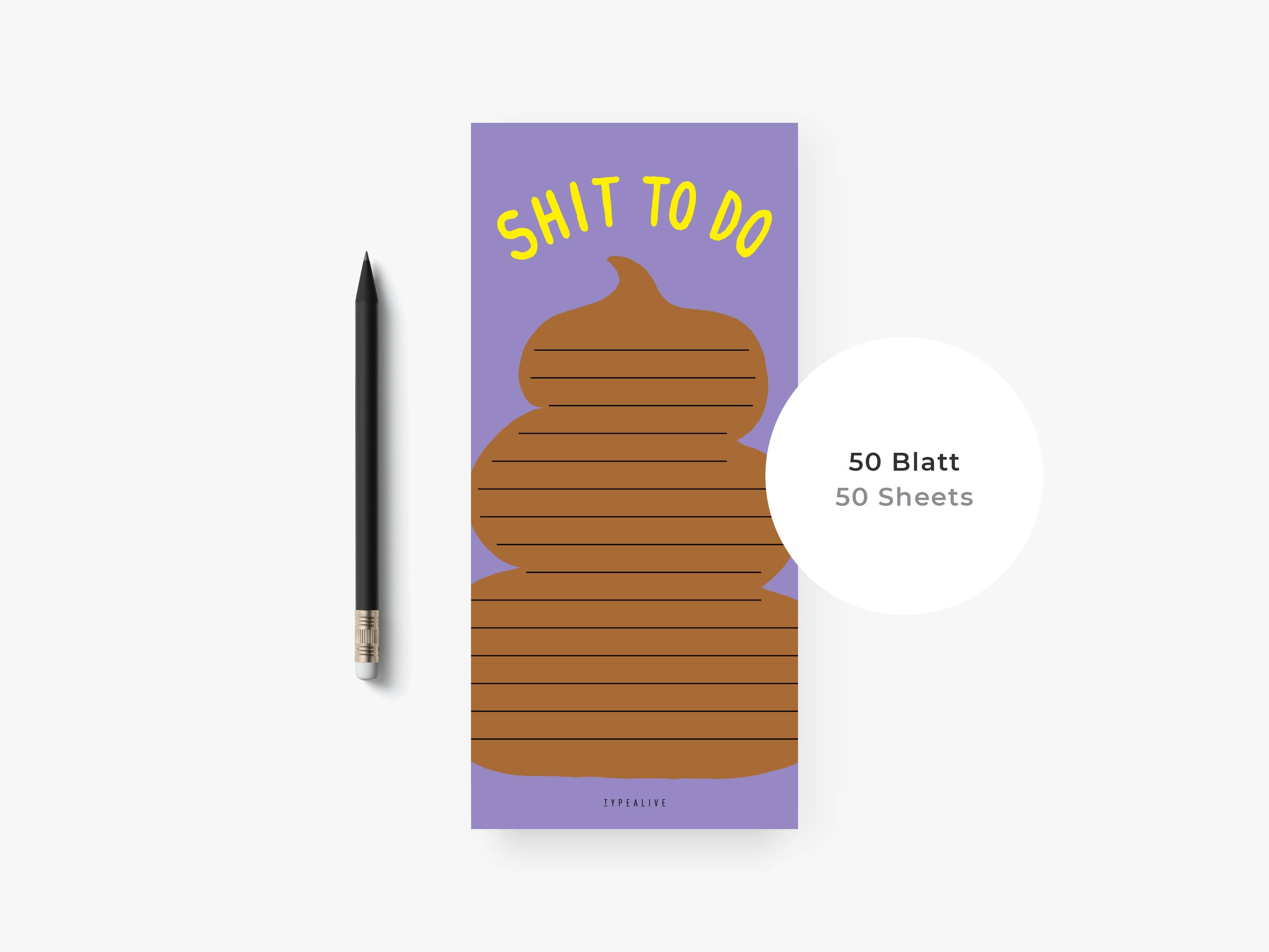 Notepad "narrow" / Shit To Do