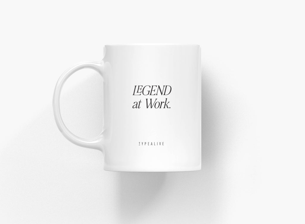 typealive - Ceramic mug/Legend at work