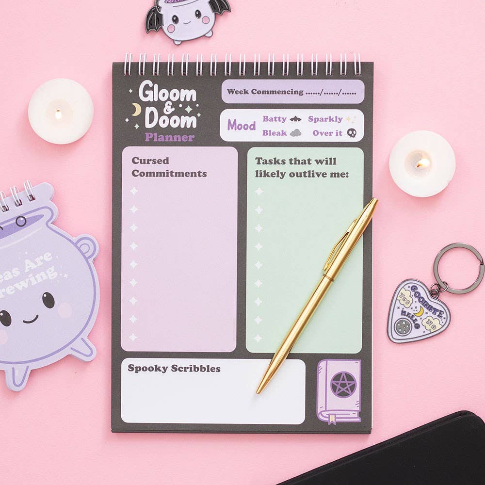 Gloom & Doom Pastel Goth Desk Planner