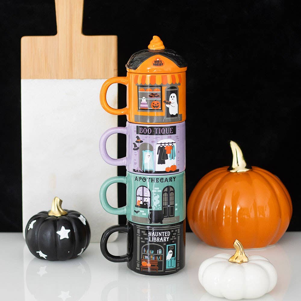 Spooky Street Stacking Mug Set