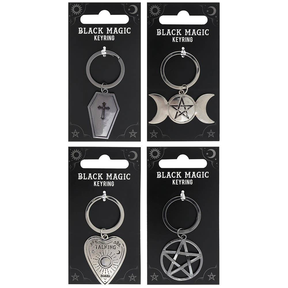Black Magic Gothic Keyrings
