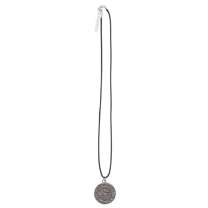 Vegvisir Viking Compass Cord Necklace