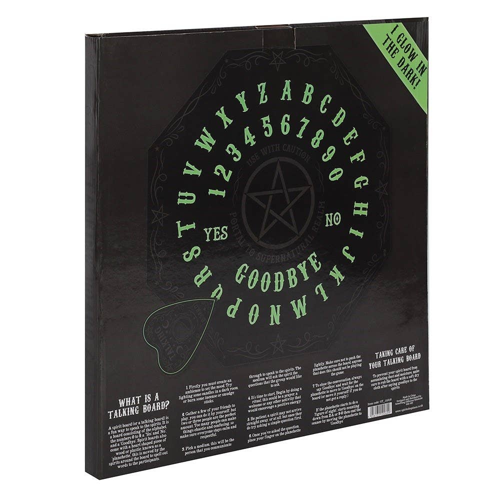 Gothic Halloween Glow in the Dark Octagon Ouija-brett