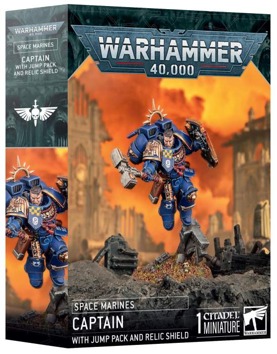 Space Marines Captain w/ Jump Pack & Relic Shield