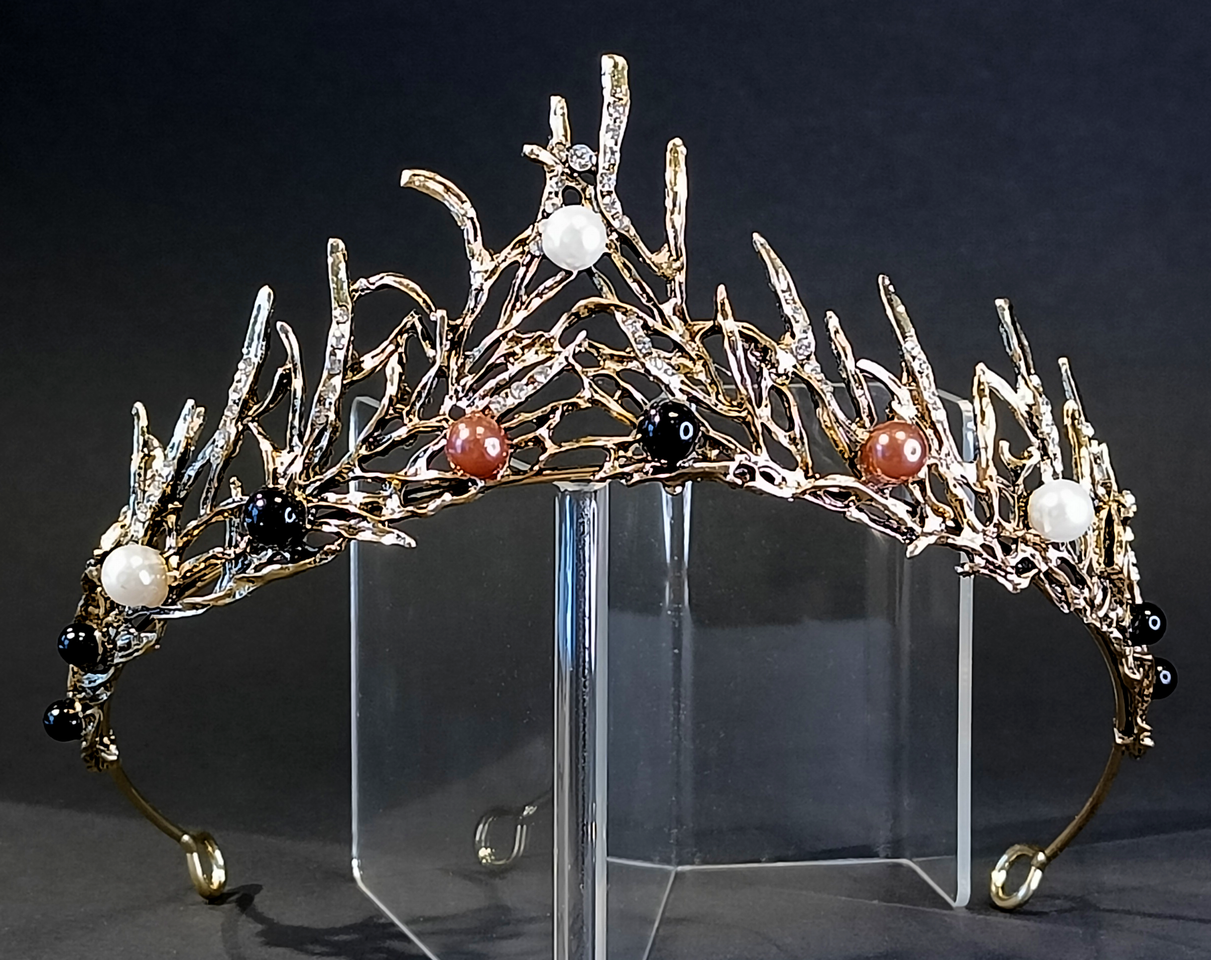 Tiara med grenmotiv