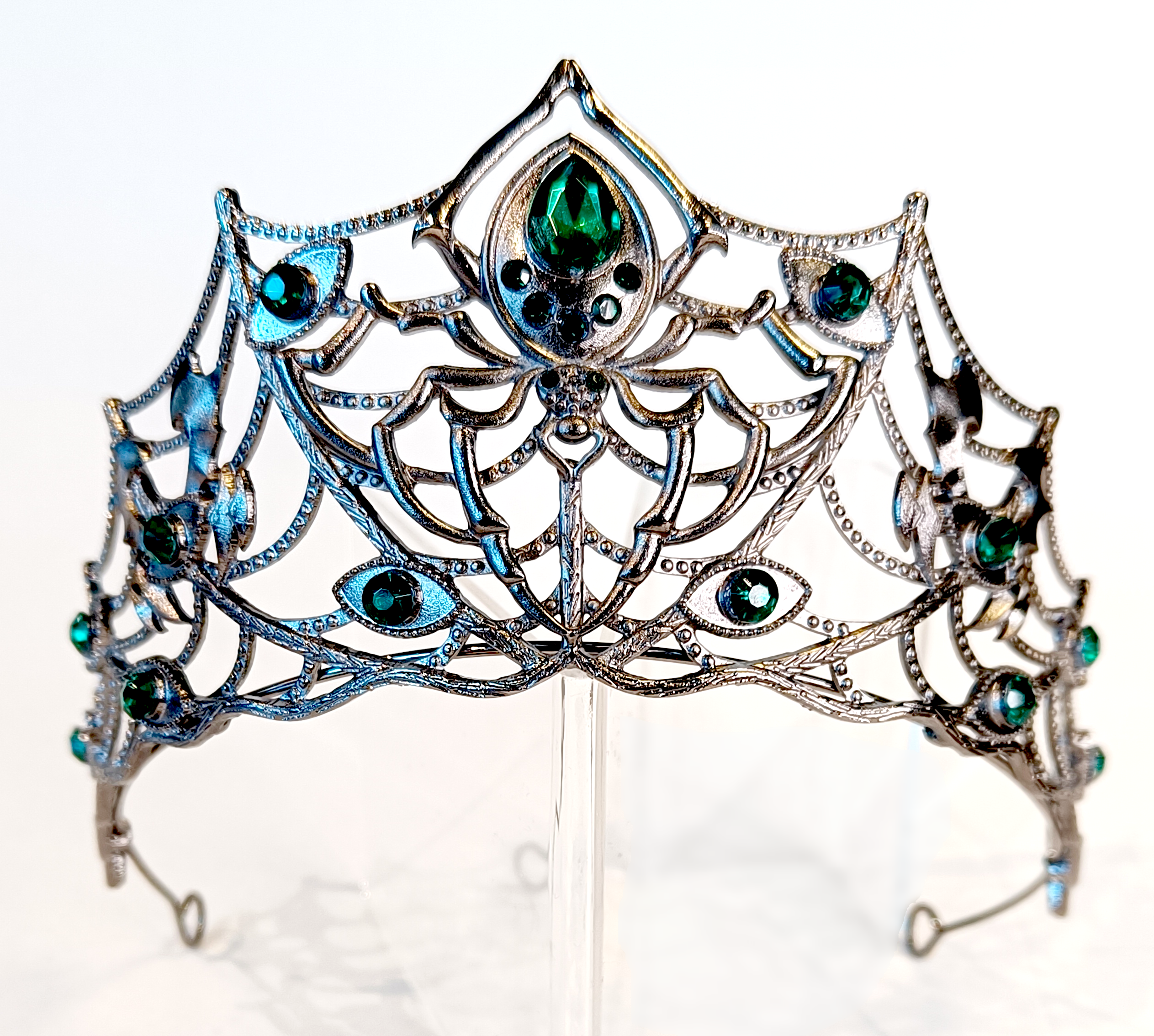 Tiara med edderkoppmotiv